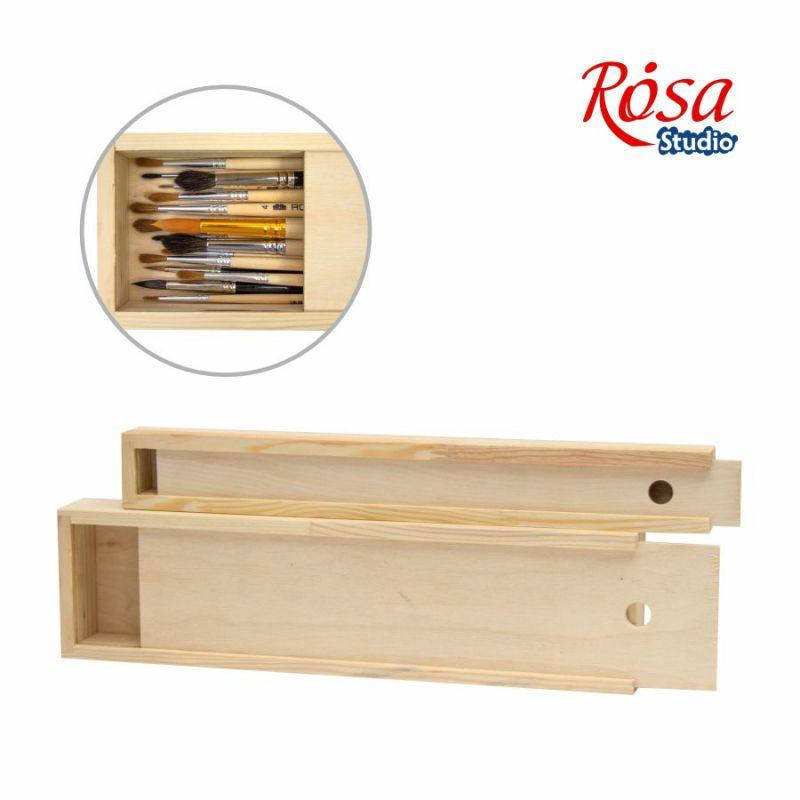 

Пенал для кистей деревянный ПК8, (38х9,8х4см), ROSA Studio