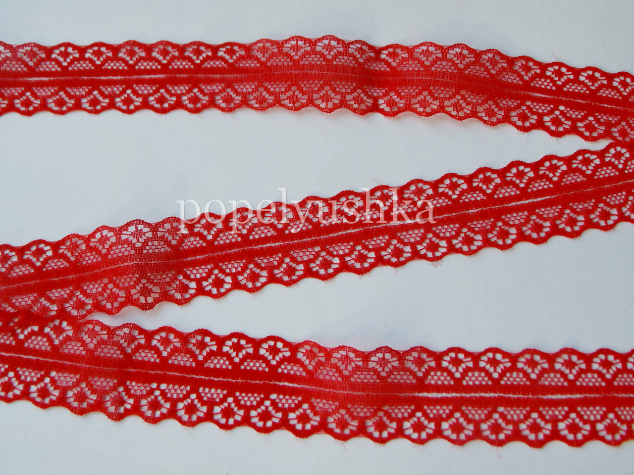 

Кружево 3 см красное, Красный