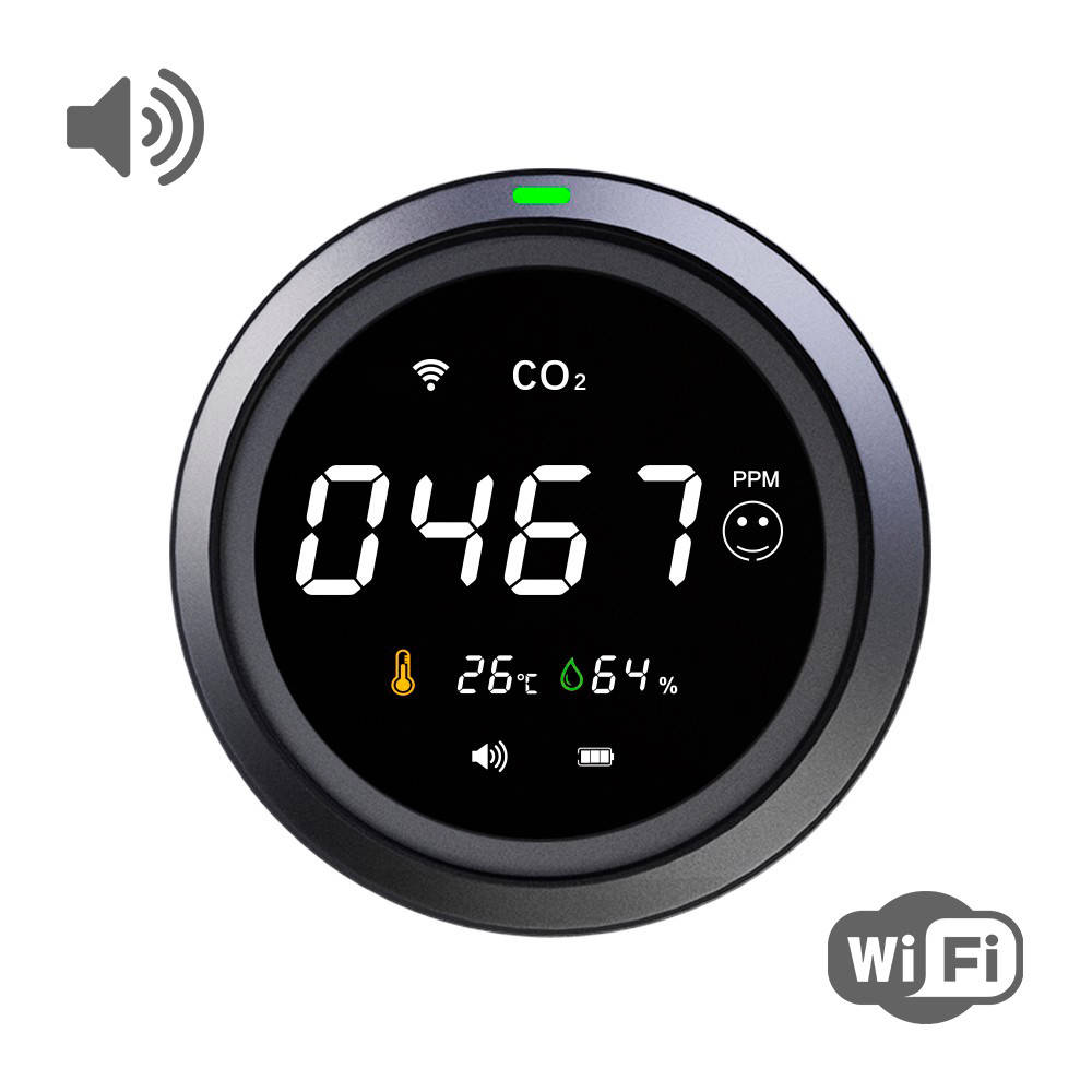 

Термогигрометр с датчиком измерения CO2 с WiFi SBT group PTH-8 (PTH-8-12)