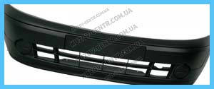 

Передний бампер Renault Kangoo 03-09 цельнолитой (FPS) 7701056417, Черный
