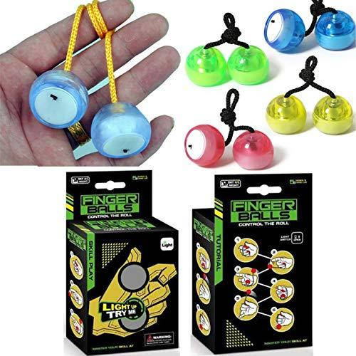 

Баглери Светодиодные шарики-антистресс чётки Finger Balls Thumb Chucks
