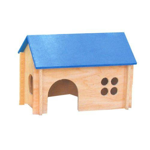 

Деревянный домик для морских свинок Лори 25*16*18 см (цветной)