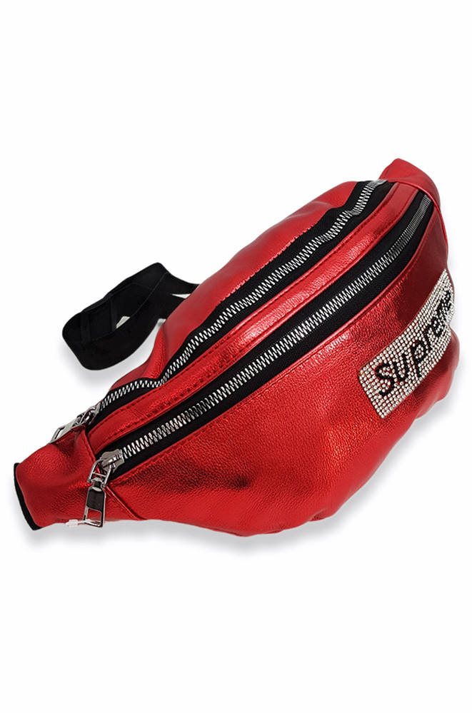 

Бананка SUP кожзам красная AAA 123537M, Красный