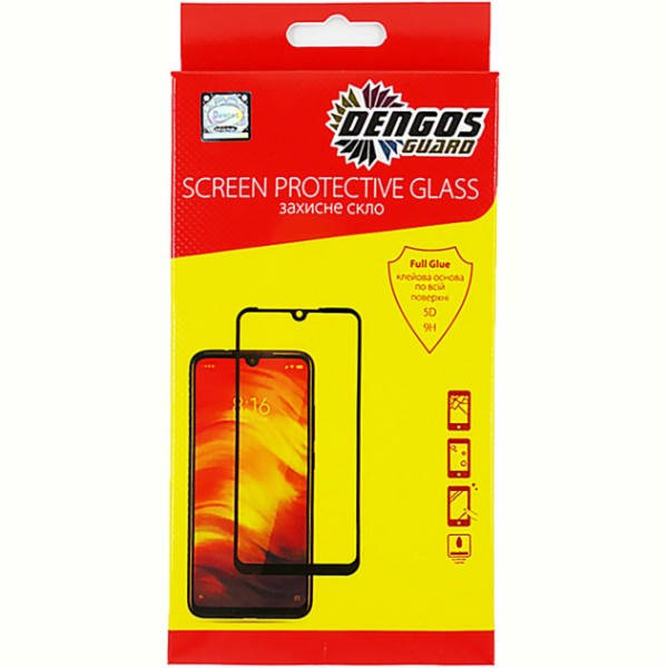 

Защитное стекло Dengos для Xiaomi Redmi 9A/9C Black Full Glue (TGFG-136), Черный