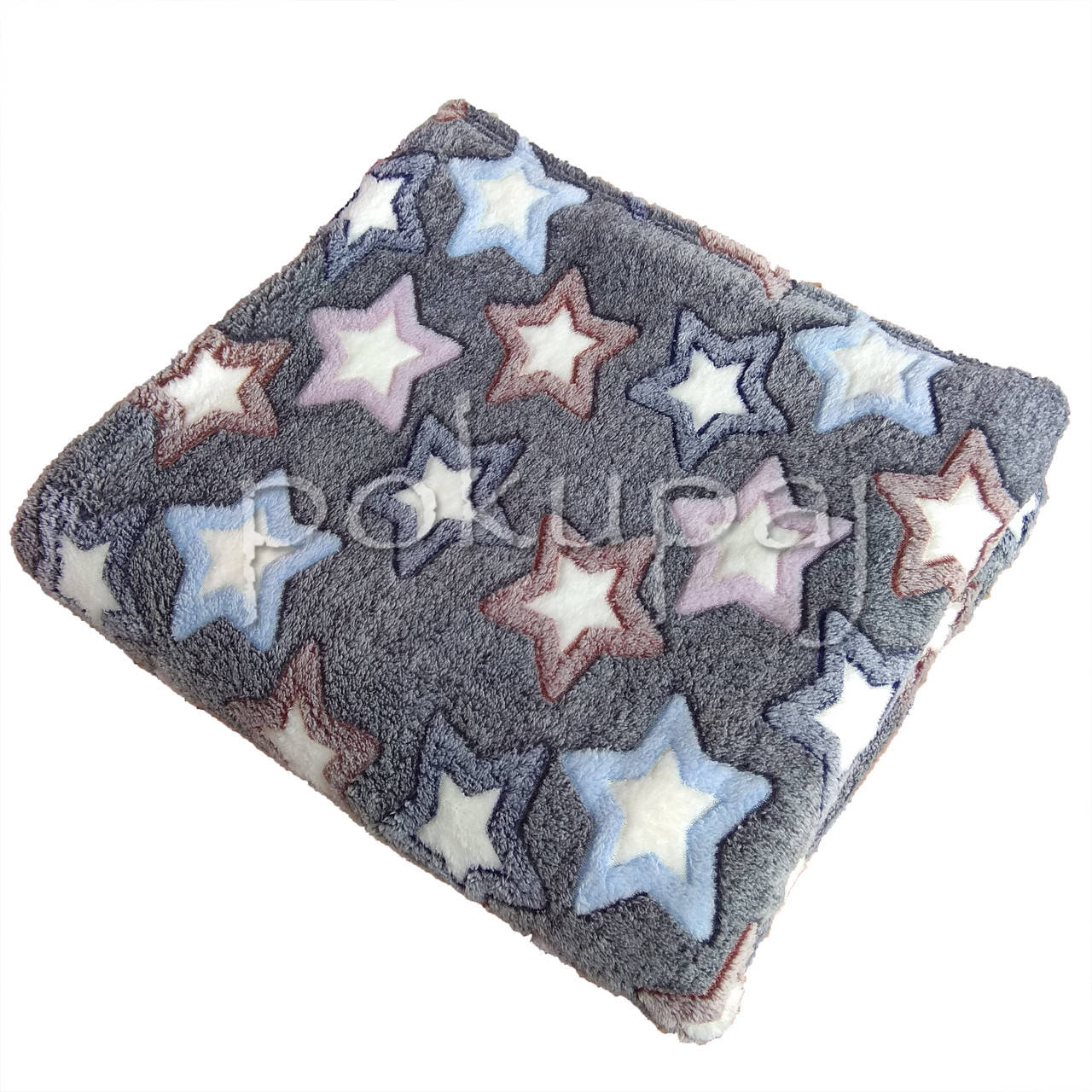 

Покрывало простынь махровое травка евро стандарт 200*220 звезды, Разные цвета