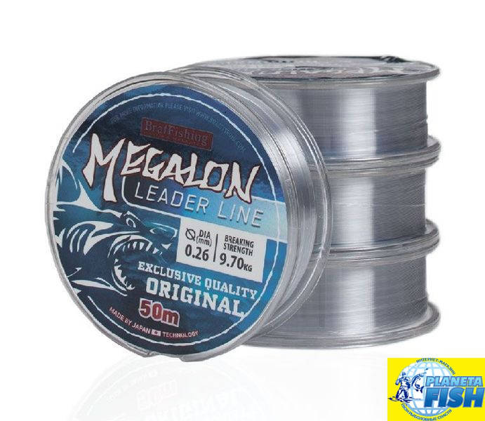 

Леска BratFishing Megalon Leader Line 50м 0.24