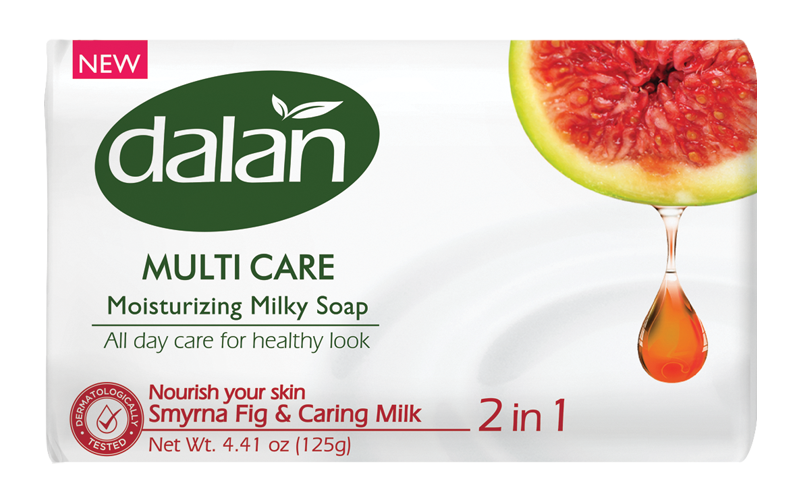 

Туалетное мыло DALAN Multi Care, 150 гр Инжир / Молоко