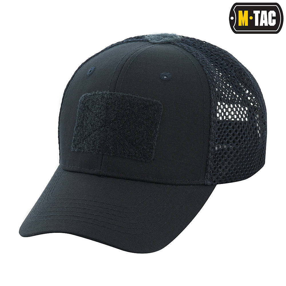 

M-Tac бейсболка с липучкой и сеткой Flex рип-стоп Dark Navy Blue