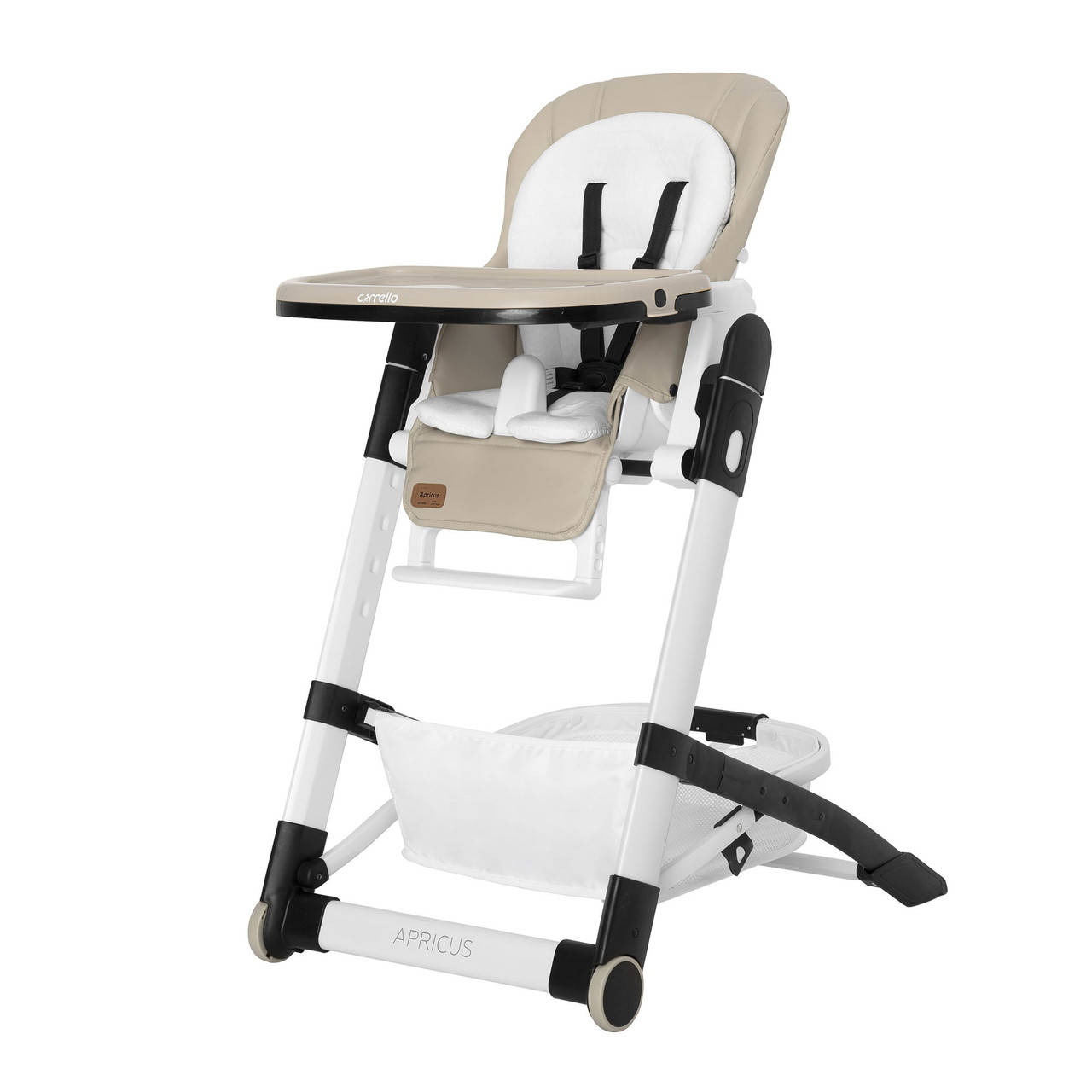 

Стульчик для кормления Carrello Apricus CRL-14201 съемный столик, ремни безопасности, корзина Бежевый