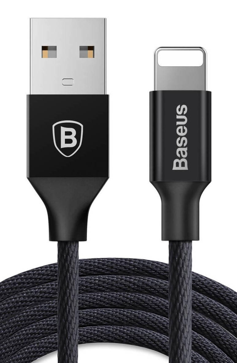 

Кабель Baseus Yiven Apple USB - Lightning, 120 см Black (CALYW-01), Черный