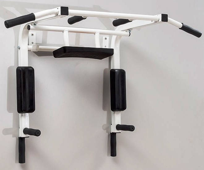 

Настенный Турник брусья пресс 3в1 Ладас, Белый