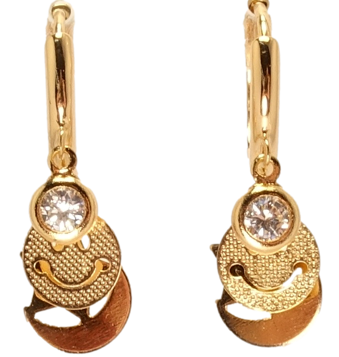 

Серьги Xuping Позолота 18K "Тройные подвески"