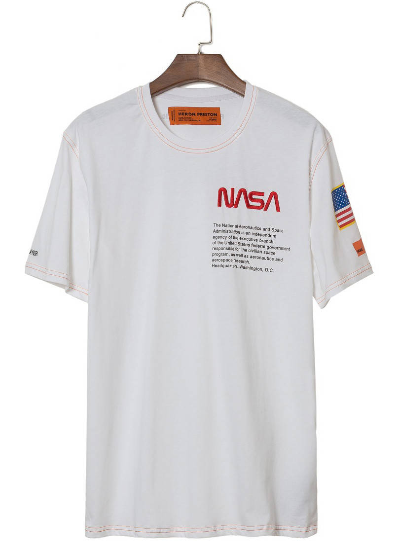 

Футболка NASA x Heron Preston белая (наса херон престон мужская женская)