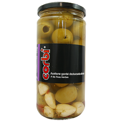 

Оливки коктейль Корбі з травами без кісточки Corbi 700/325g 8шт/ящ (Код : 00-00012162)
