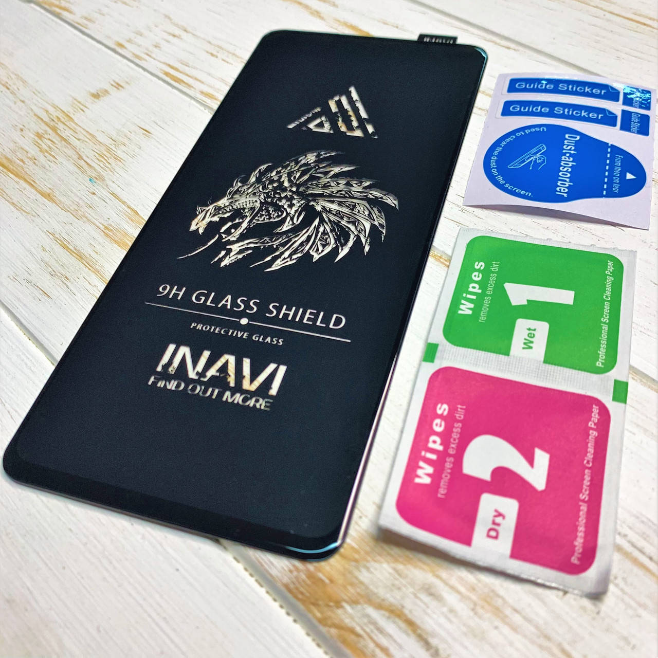 

Защитное стекло для Samsung Galaxy Note 10 Lite Inavi чёрное, Прозрачный