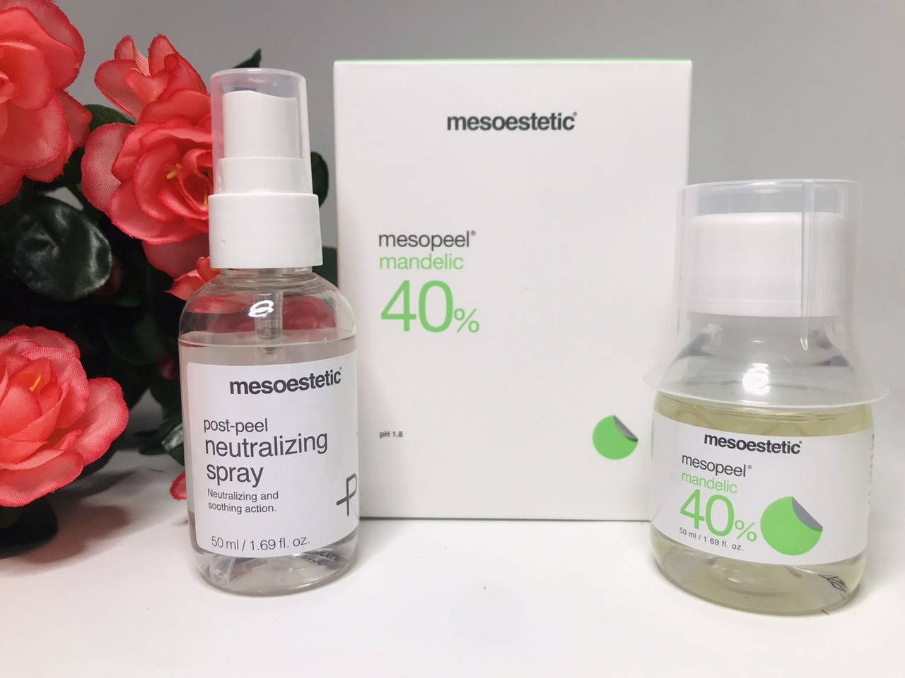 

Mesoestetic Миндальный пилинг AM 40% / mandelic_peel AM 40%. 50 мл