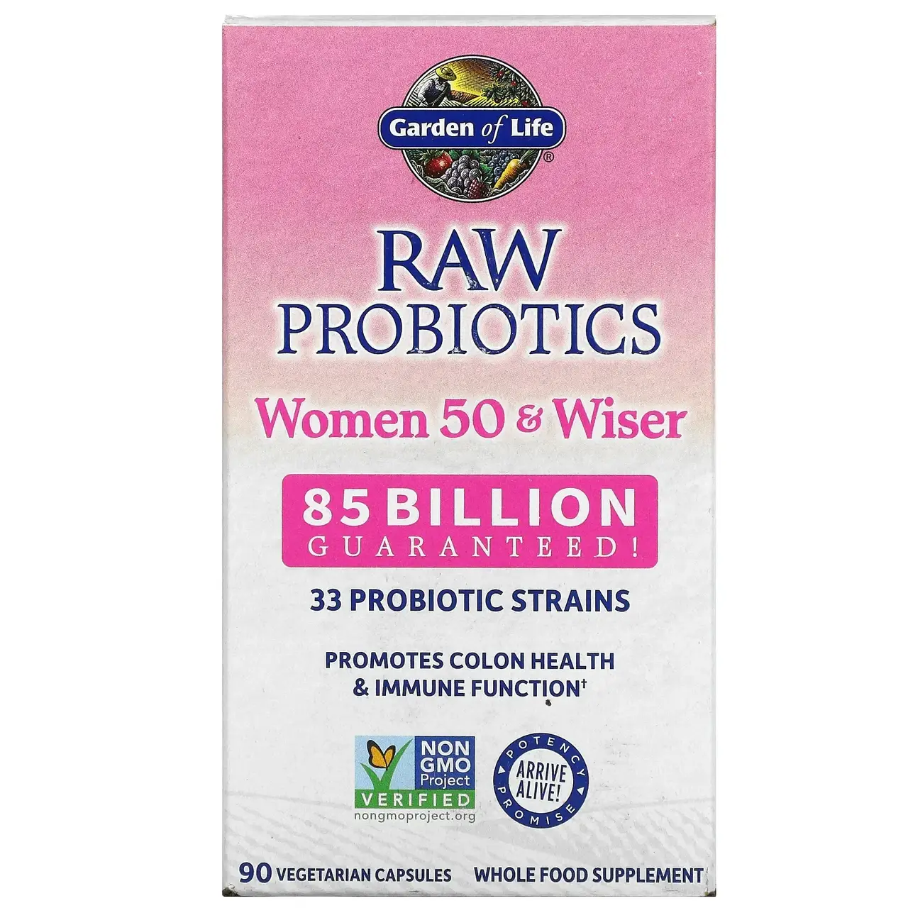 

Garden of Life, RAW Probiotics, для женщин старше 50 лет, 90 вегетарианских капсул