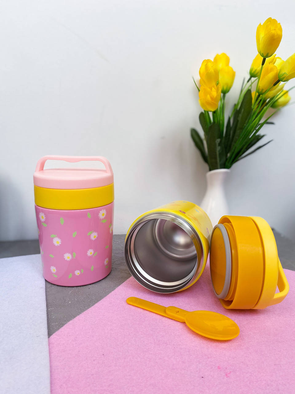 

Пищевой термос с ложечкой на 350 мл aplus, Белый