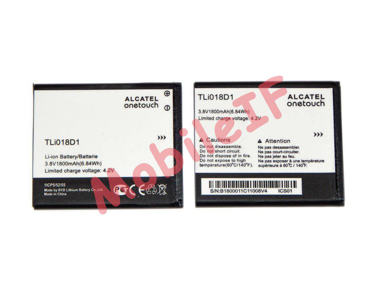

Аккумулятор Батарея Alcatel TLi018D1 One Touch Pop C3 4033D, 5015X, 5015D, D5 5038D