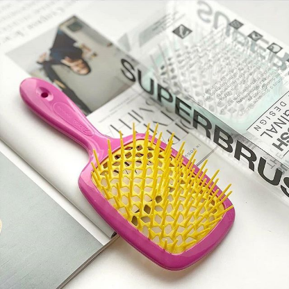 

Расческа Janeke superbrush the original Малиновый/Желтый
