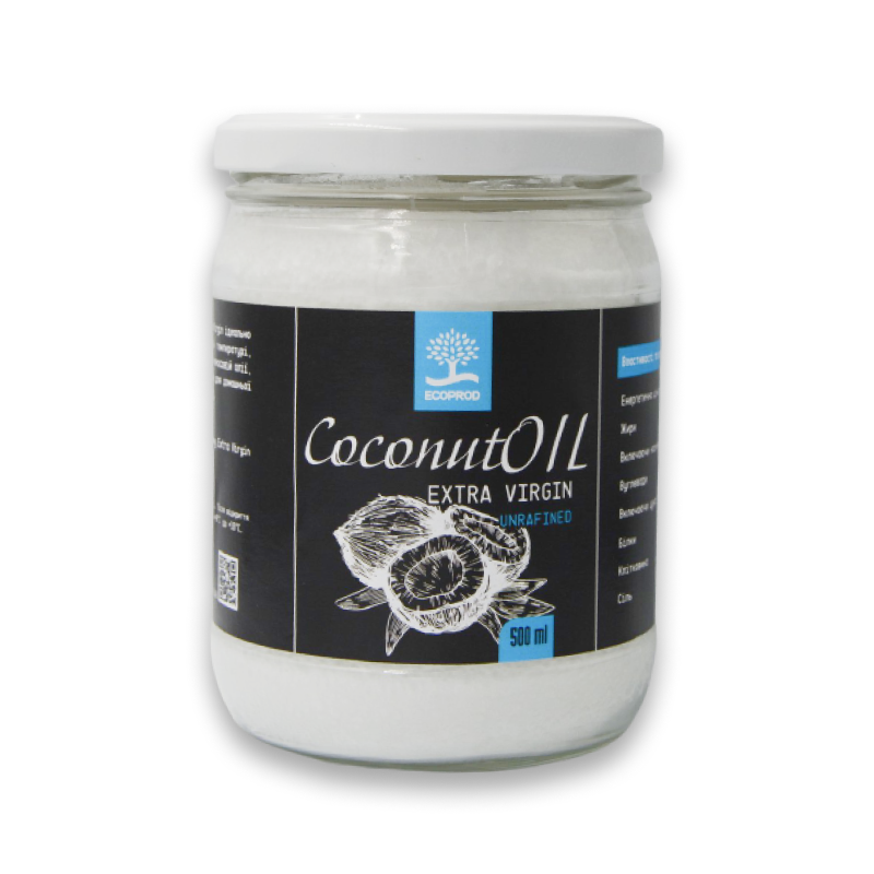 

Кокосовое масло 500 ml нерафинированное