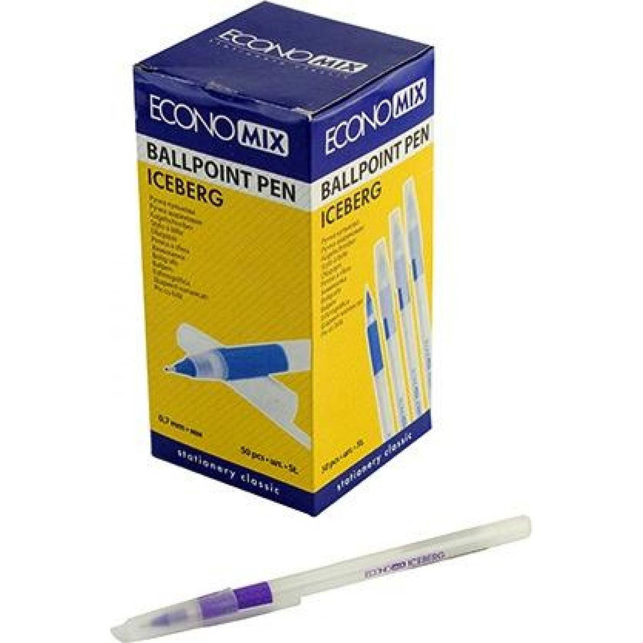 

Ручка шариковая масляная Economix Iceberg 0,7мм фиолетовая E10197-12