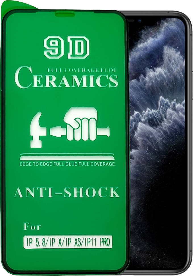 

Защитная пленка Ceramics iPhone X / XS (керамическая 9D) (Айфон Х Икс 10)
