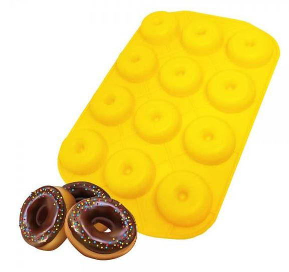 

Силиконовая форма для выпечки и заливки Пончики маленькие, Разные цвета