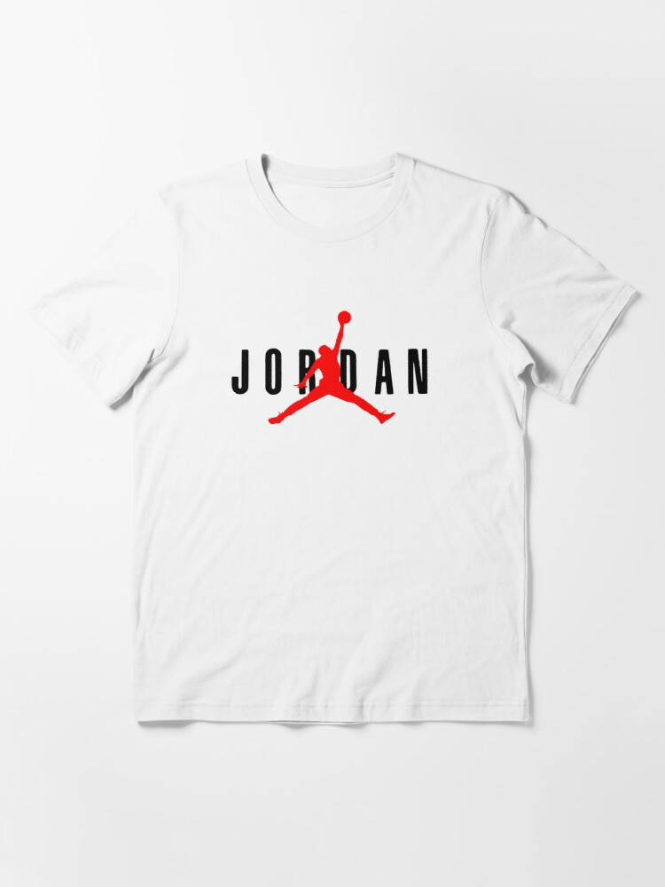 

Белая футболка Jordan Red Logo футболки Джордан унисекс (мужская, женская, детская)