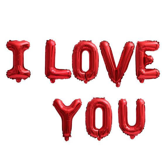 

Фольгированные надувные шары I LOVE YOU | Красный