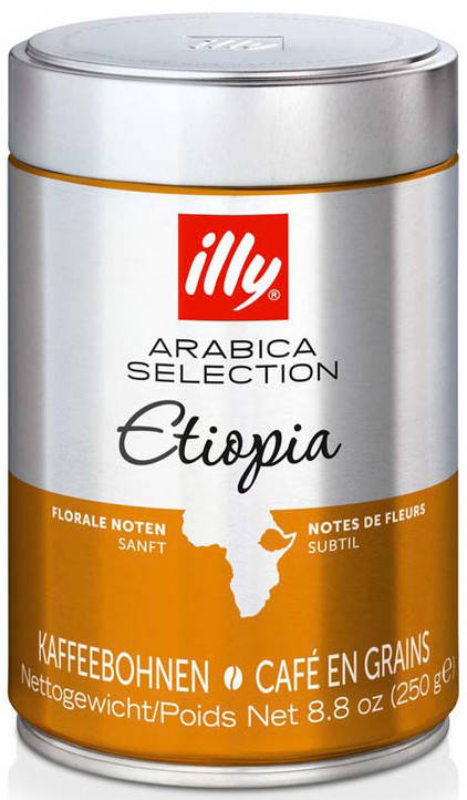

Кофе в зернах illy Ethiopia 250 гр ж/б Италия Илли Эфиопия Etiopia