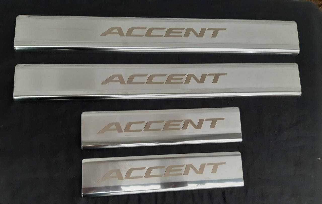 

Накладки на пороги Hyundai Accent 2006-2011