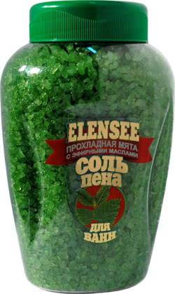 

ELENSEE Соль-пена для ванн Прохладная мята 700гр.