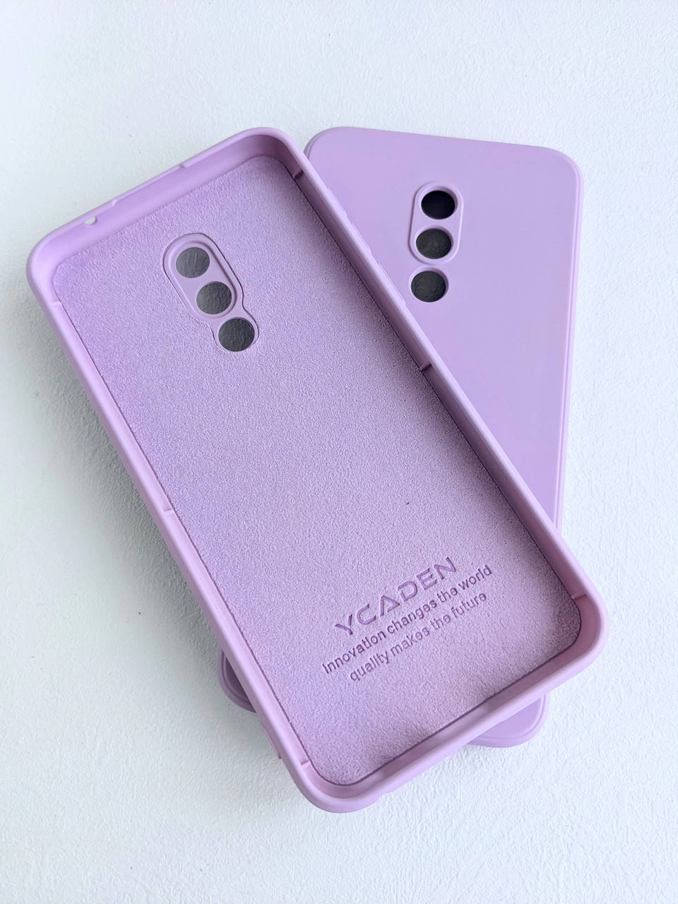 

Силиконовый чехол для Meizu 16th Сиреневый микрофибра soft touch