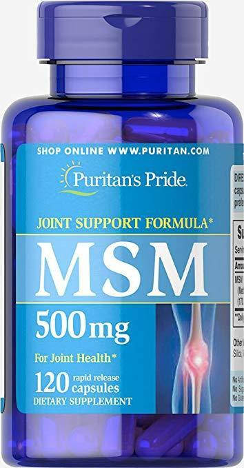 

Хондропротектор Puritan's Pride MSM 500 mg 120 caps