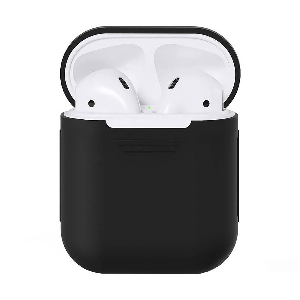 

Чехол силиконовый для наушников Apple AirPods Silicone Case Черный Black