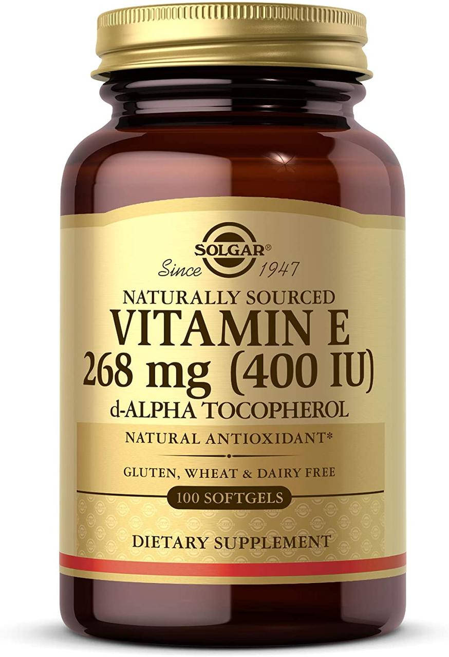 

Витамин Е Солгар Solgar Vitamin E 268 mg 400 IU 100 гелевых капсул