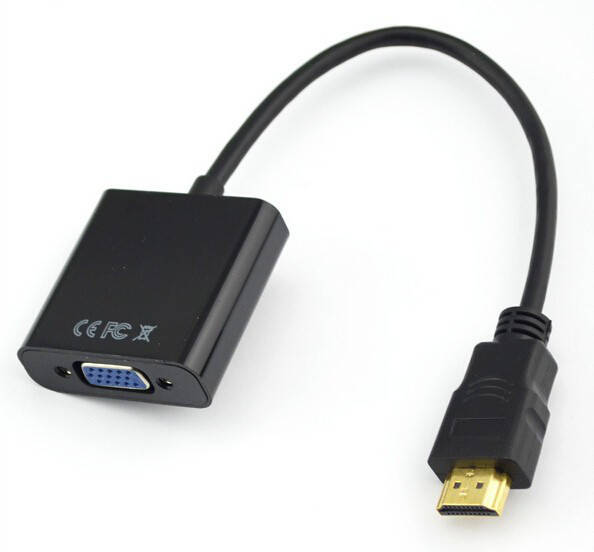 

Адаптер-конвертер HDMI на VGA (переходник) Converter эмулятор монитора, Черный