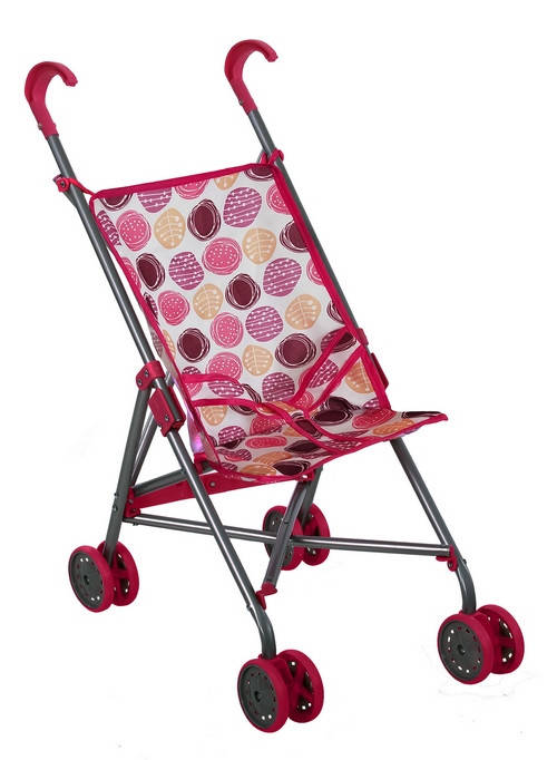 

Коляска-строллер Todsy "Walky", бело-розовая БРАК УПАКОВКИ