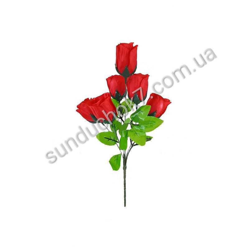 

Искусственные цветы Розы , 6 голов, 390 мм