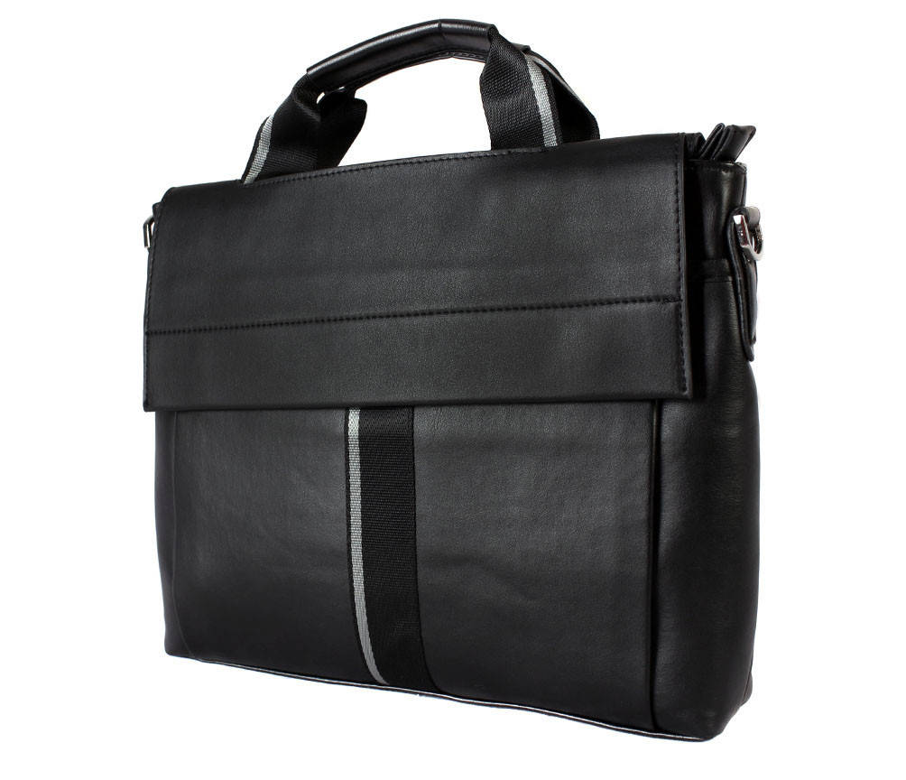 

Сумка мужская под А4 из искусственной кожи Dovhani E30917116 Черная, Черный