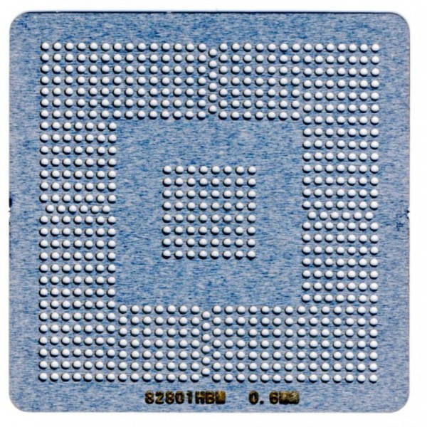 

Трафарет INTEL AF82801IBM SLB8Q, NH82801HEM SLA5R, NH82801HBM SLA5Q 0,6MM