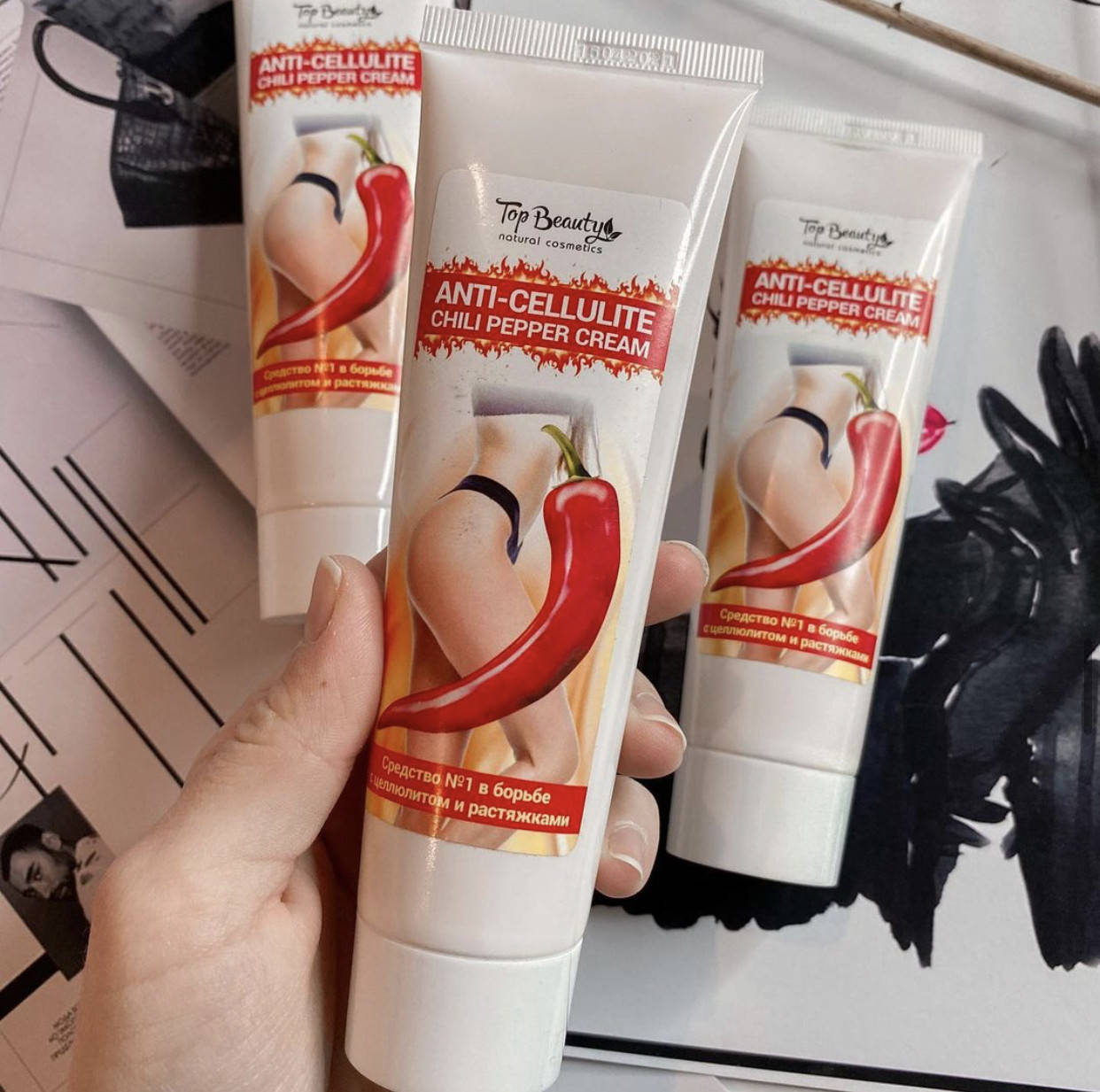 

Антицеллюлитный крем Anti-cellulite chili pepper cream Top Beauty