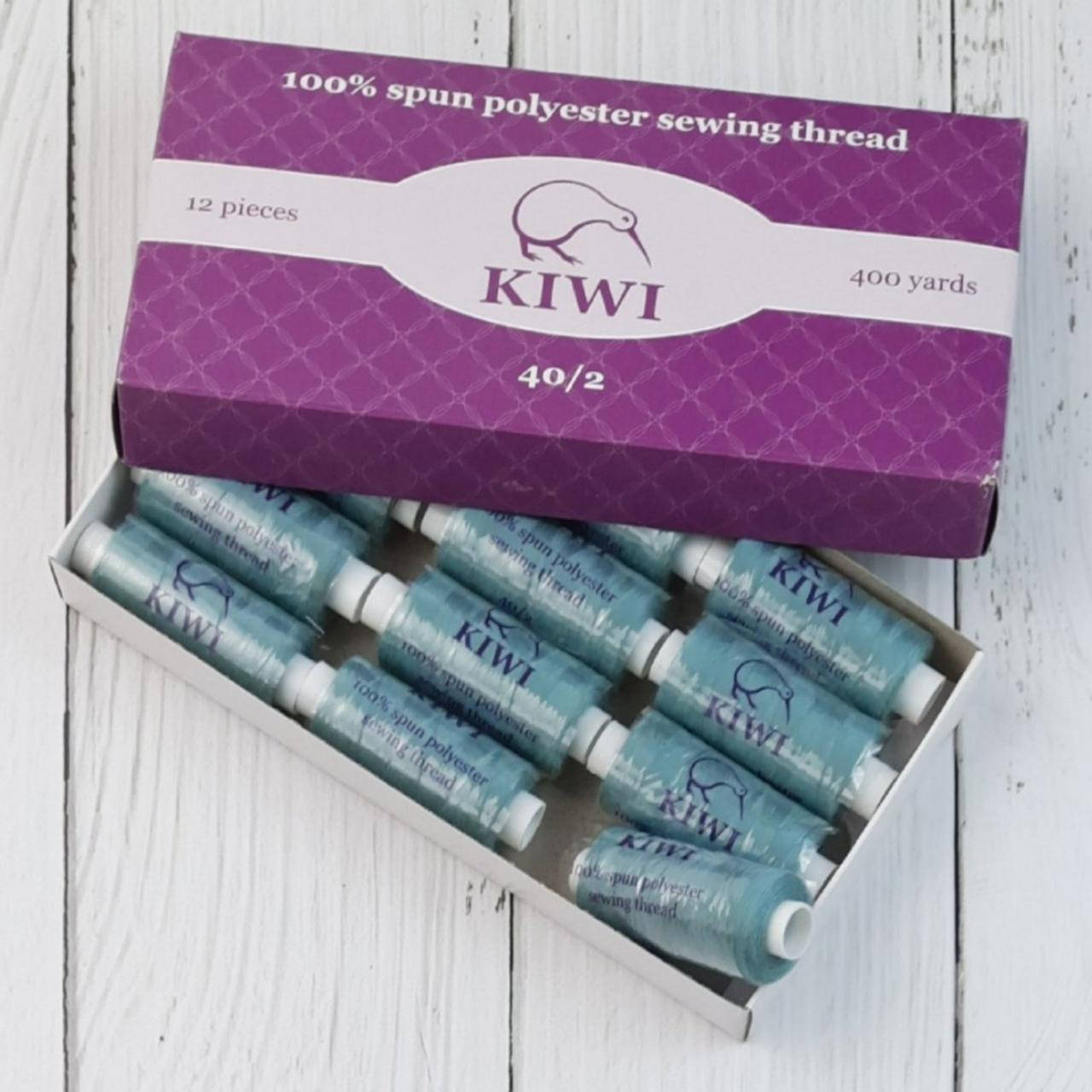 

Швейные нитки Kiwi 40/2 N407 (400 ярдов) АРКТИК, Серый