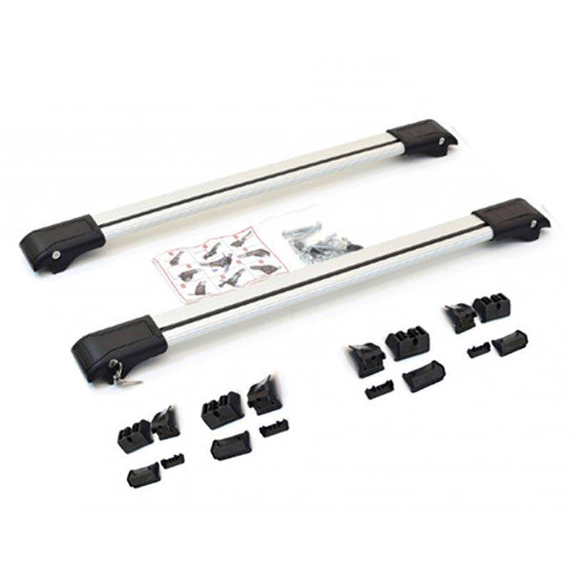 

Багажник на крышу Hyundai Kona 2018- серый на интегрированные рейлинги