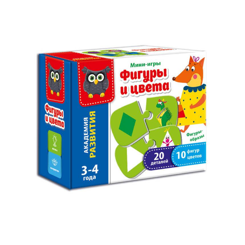 

Мини-игра Vladi Toys Фигуры и цвета (Рус) (VT5111-04), Желтый