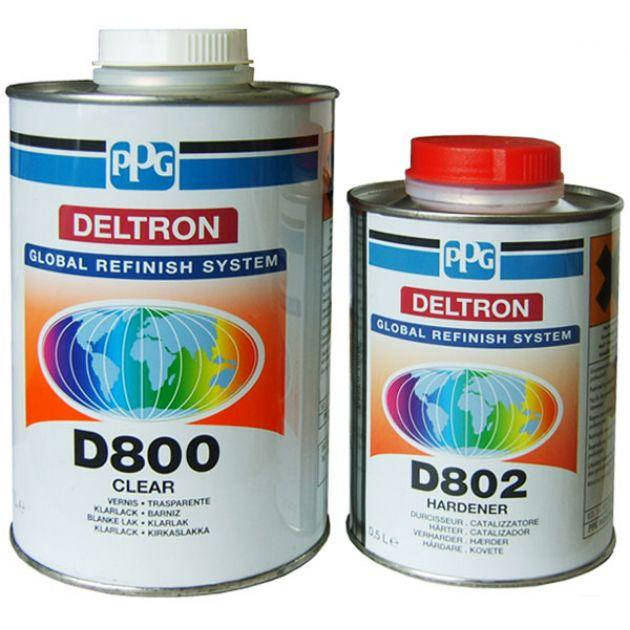 

PPG Лак акриловый PPG Deltron D800, 1л + отвердитель D802 0,5л