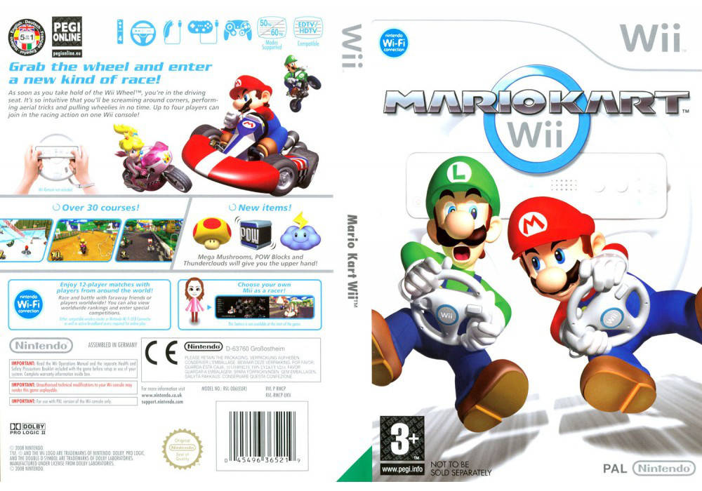 

Игра для игровой консоли Nintendo Wii (PAL), Mario Kart