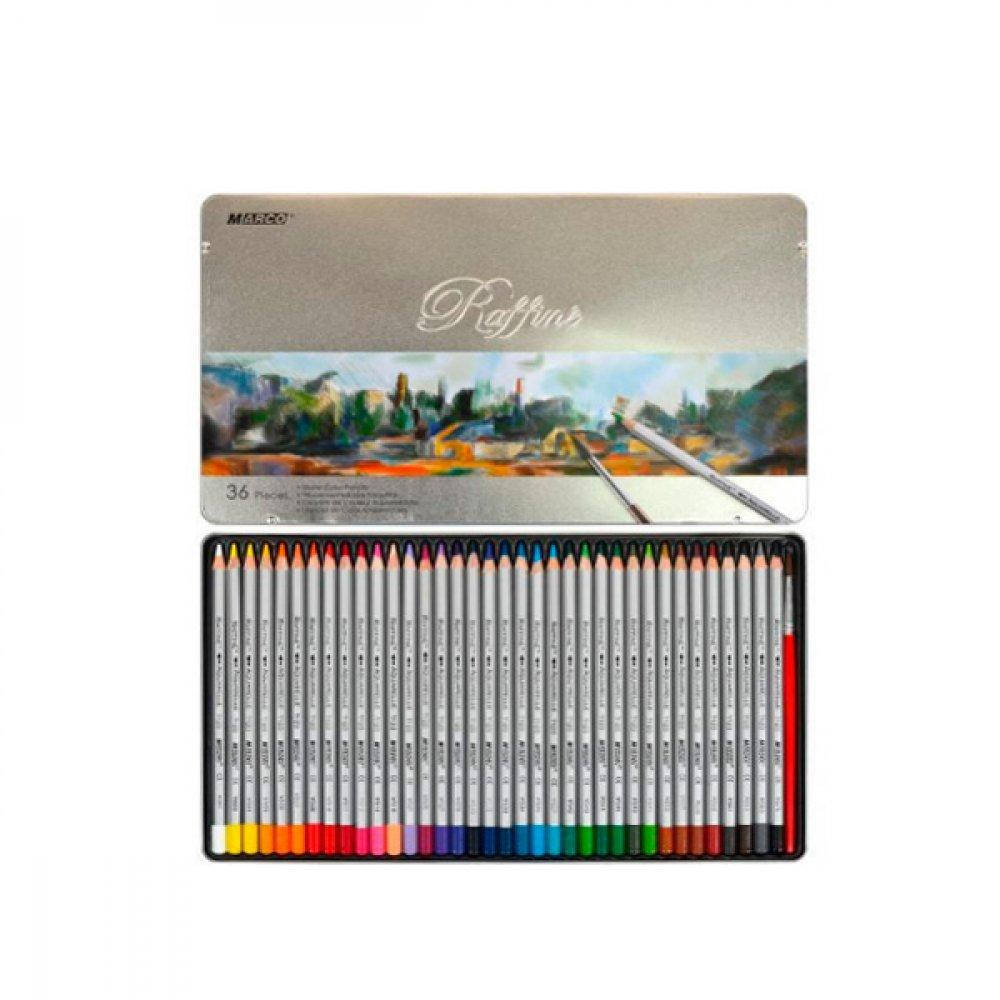 

Карандаши цветные Marco металлическая упаковка, акварельные 36 цветов (7120 TN)