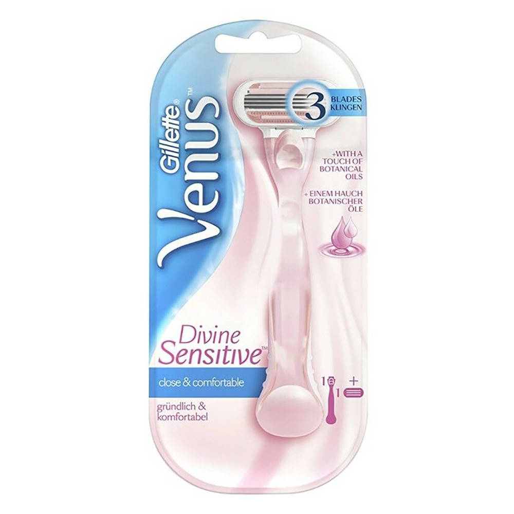 

Станок с 1 сменной кассетой Gillette Venus Divine Sensitive (7702018463374), Розовый